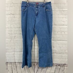 Smiths Womens Plus Size 18 Bootcut Jeans Medium Wash High Rise Pants